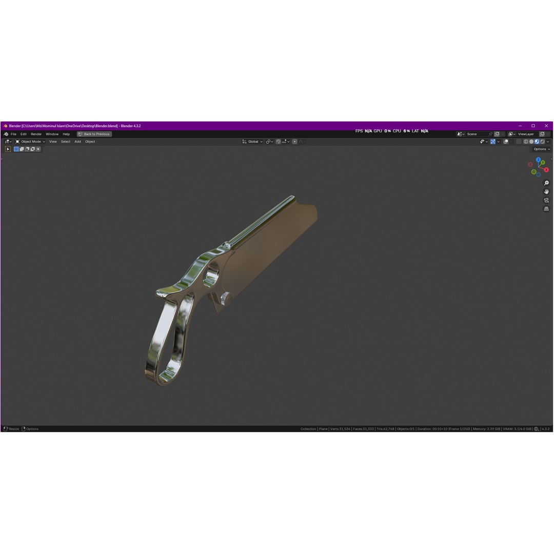 Satterlee Bone Saw 3D Model – High Poly Medical Asset, FBX, OBJ - View 8