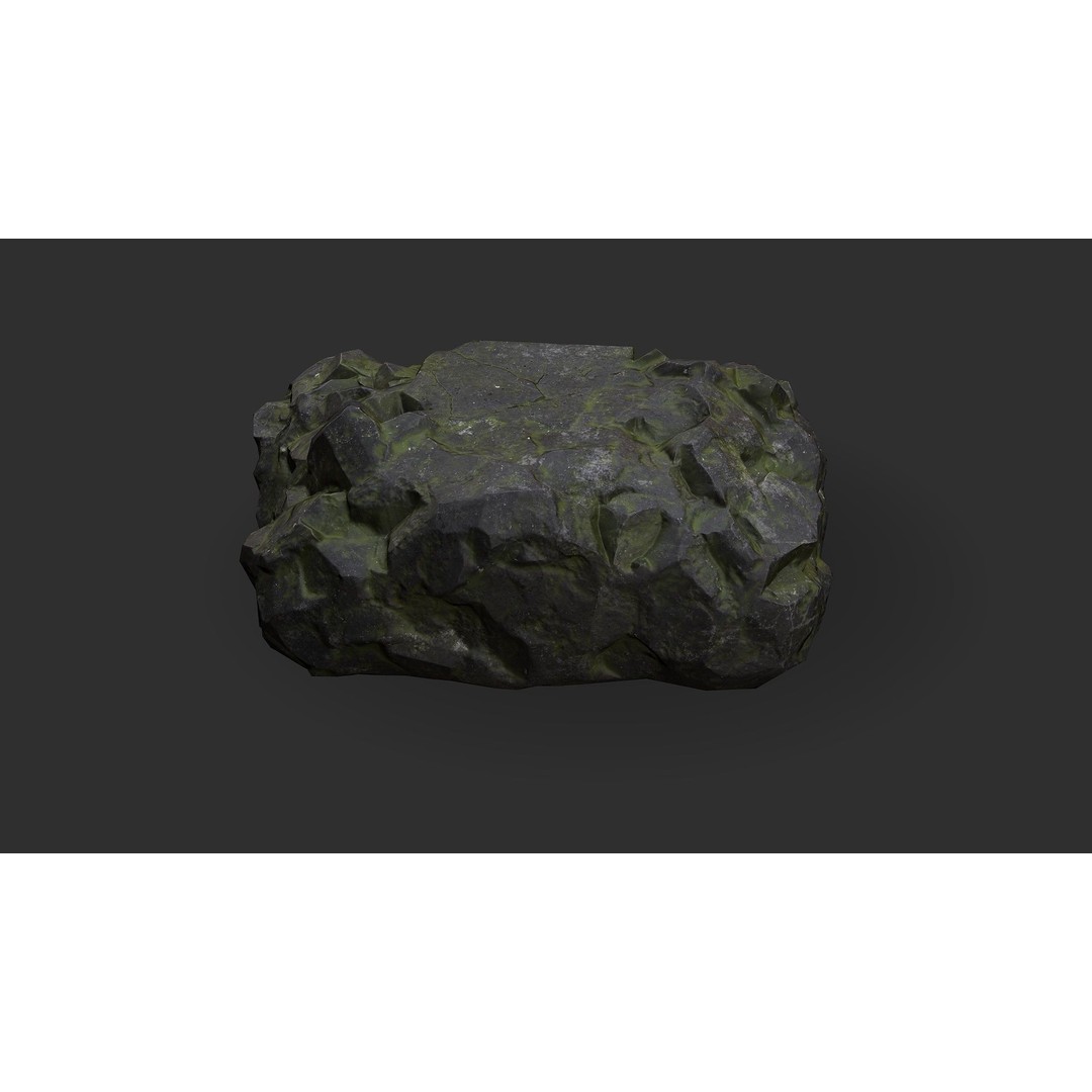 Stone Stairs 3D Model – Low Poly PBR Game Asset, FBX/OBJ - View 11