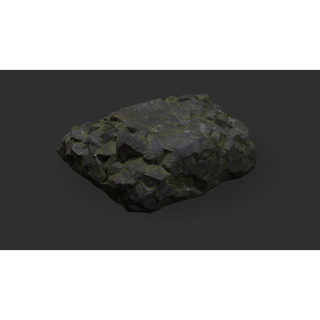 Stone Stairs 3D Model – Low Poly PBR Game Asset, FBX/OBJ - View 12