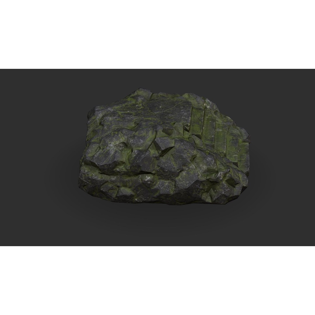 Stone Stairs 3D Model – Low Poly PBR Game Asset, FBX/OBJ - View 8
