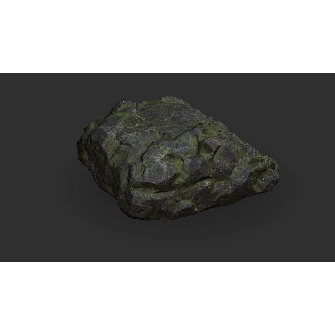 Stone Stairs 3D Model – Low Poly PBR Game Asset, FBX/OBJ - View 9