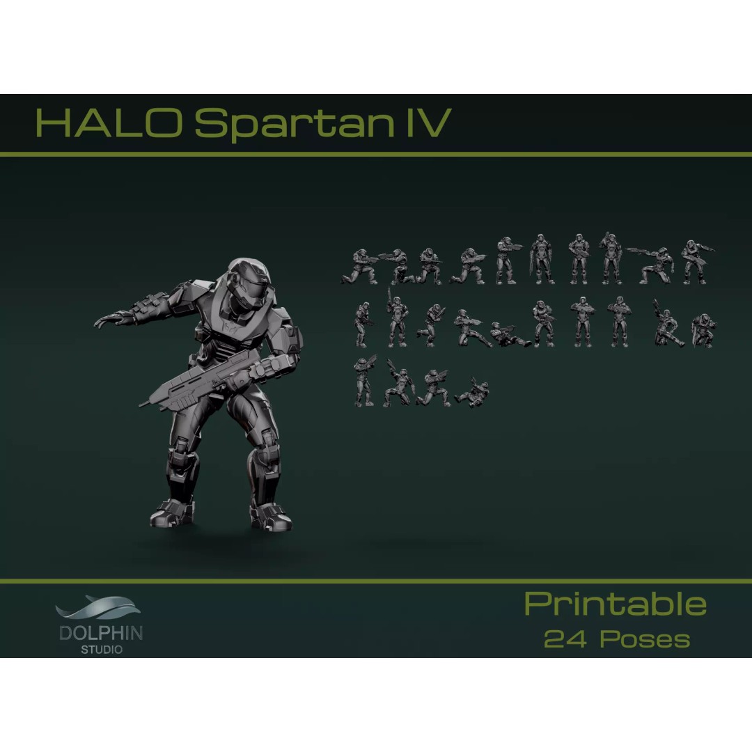 Halo Spartan IV 3D Model – Sci-Fi Character, Game-Ready Formats - View 2