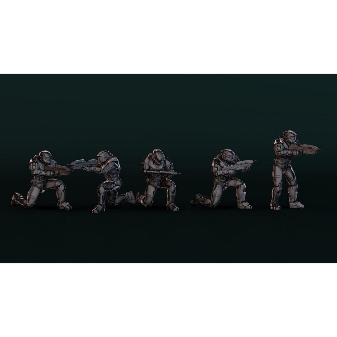 Halo Spartan IV 3D Model – Sci-Fi Character, Game-Ready Formats - View 5