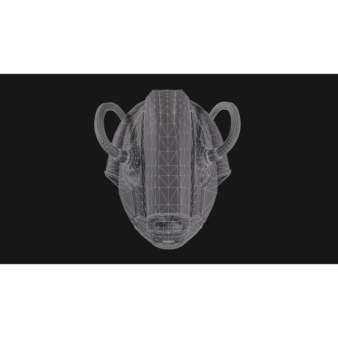 Sci-Fi Helmet E-24 3D Model – Low Poly PBR Game Asset, FBX, OBJ - View 21