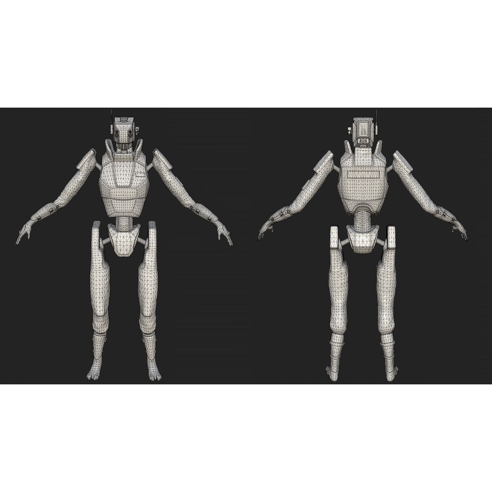 Robot - Low-Poly Game-Ready 3D Model