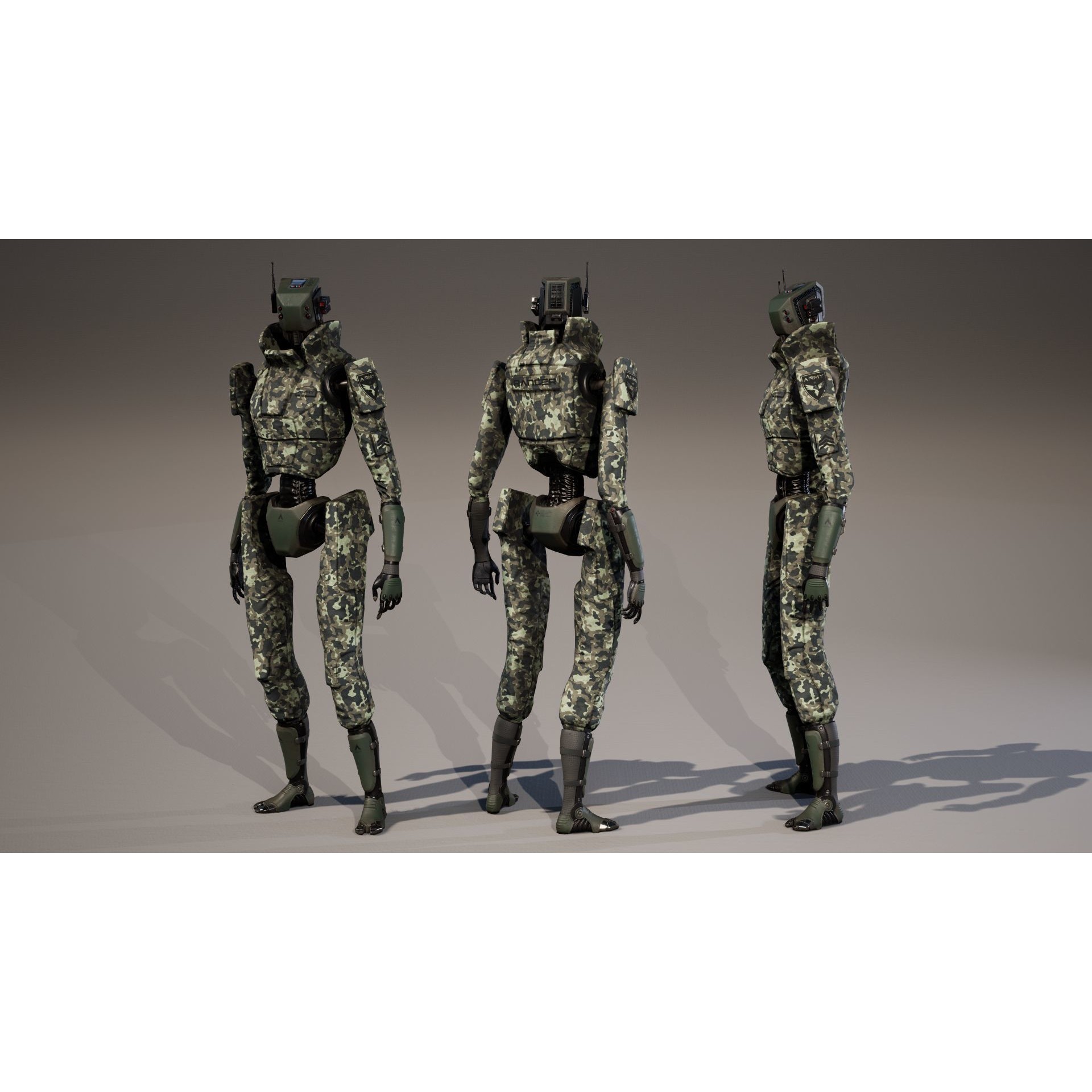 Robot - Low-Poly Game-Ready 3D Model - View 10