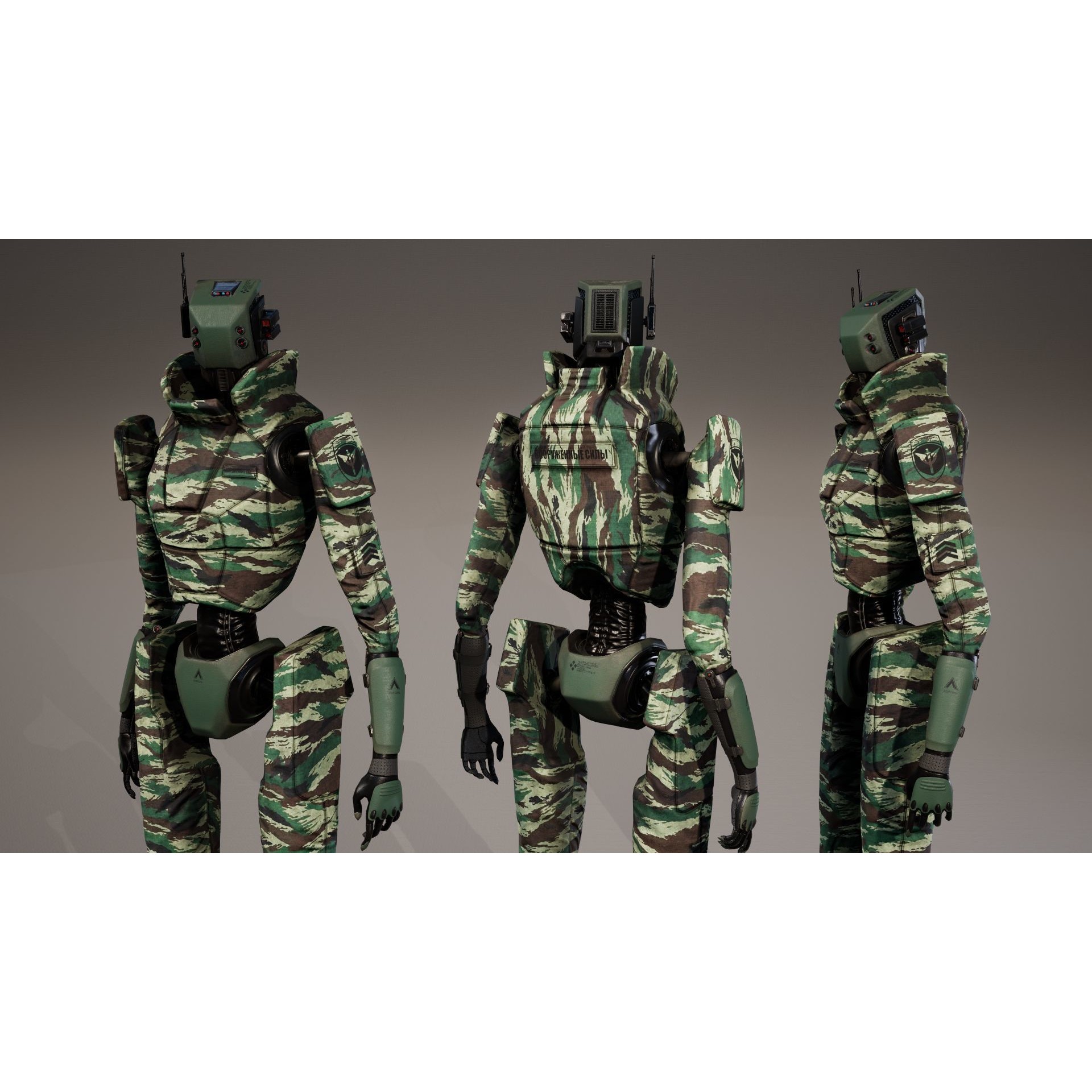 Robot - Low-Poly Game-Ready 3D Model - View 15