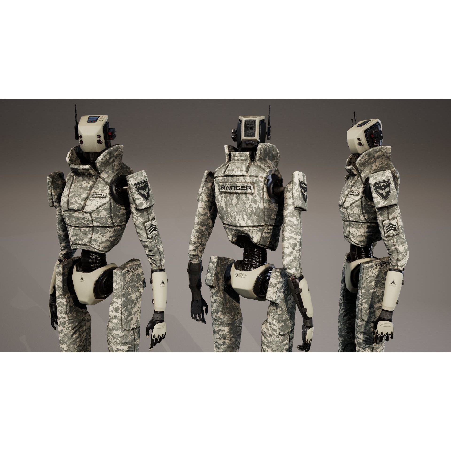 Robot - Low-Poly Game-Ready 3D Model - View 18