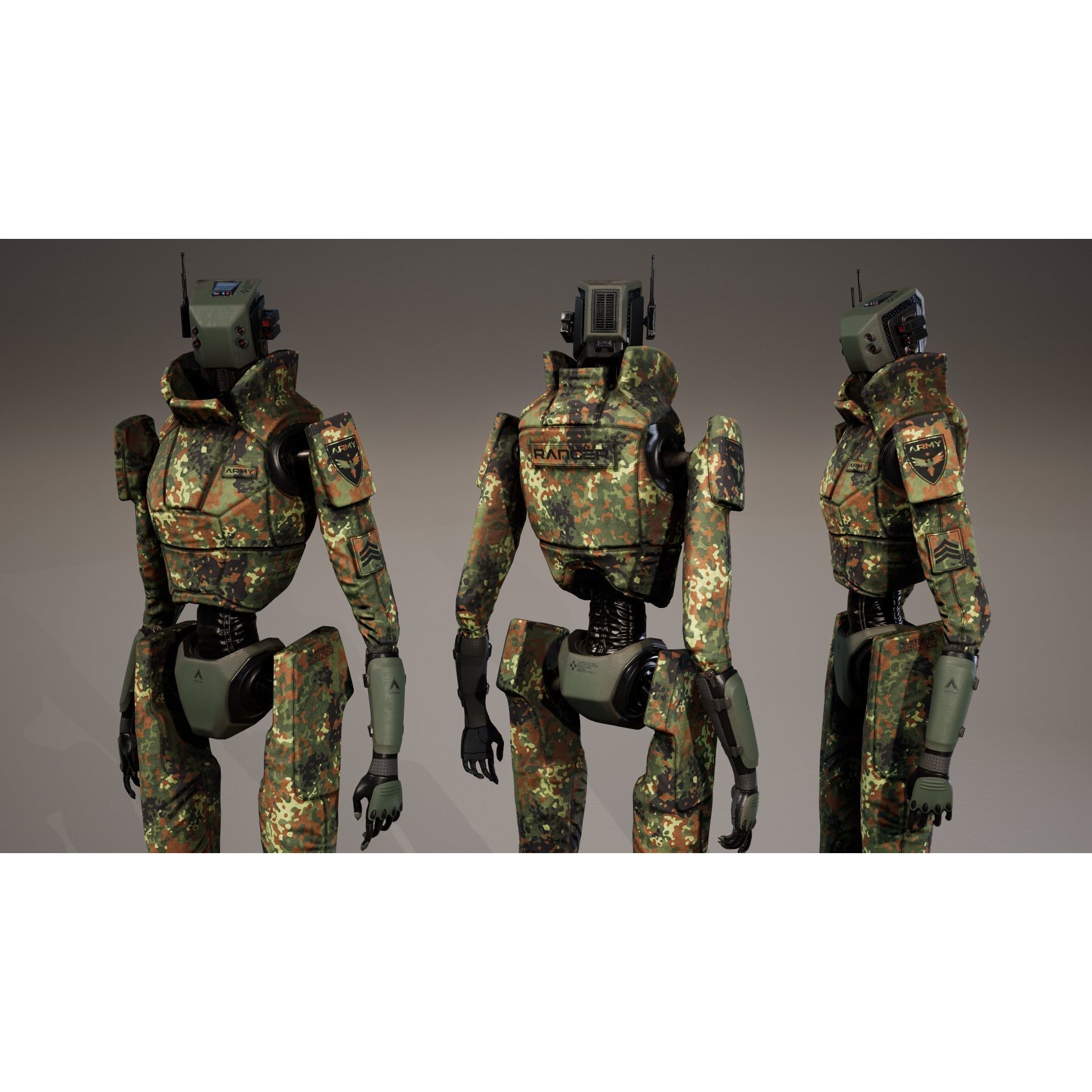 Robot - Low-Poly Game-Ready 3D Model - View 19