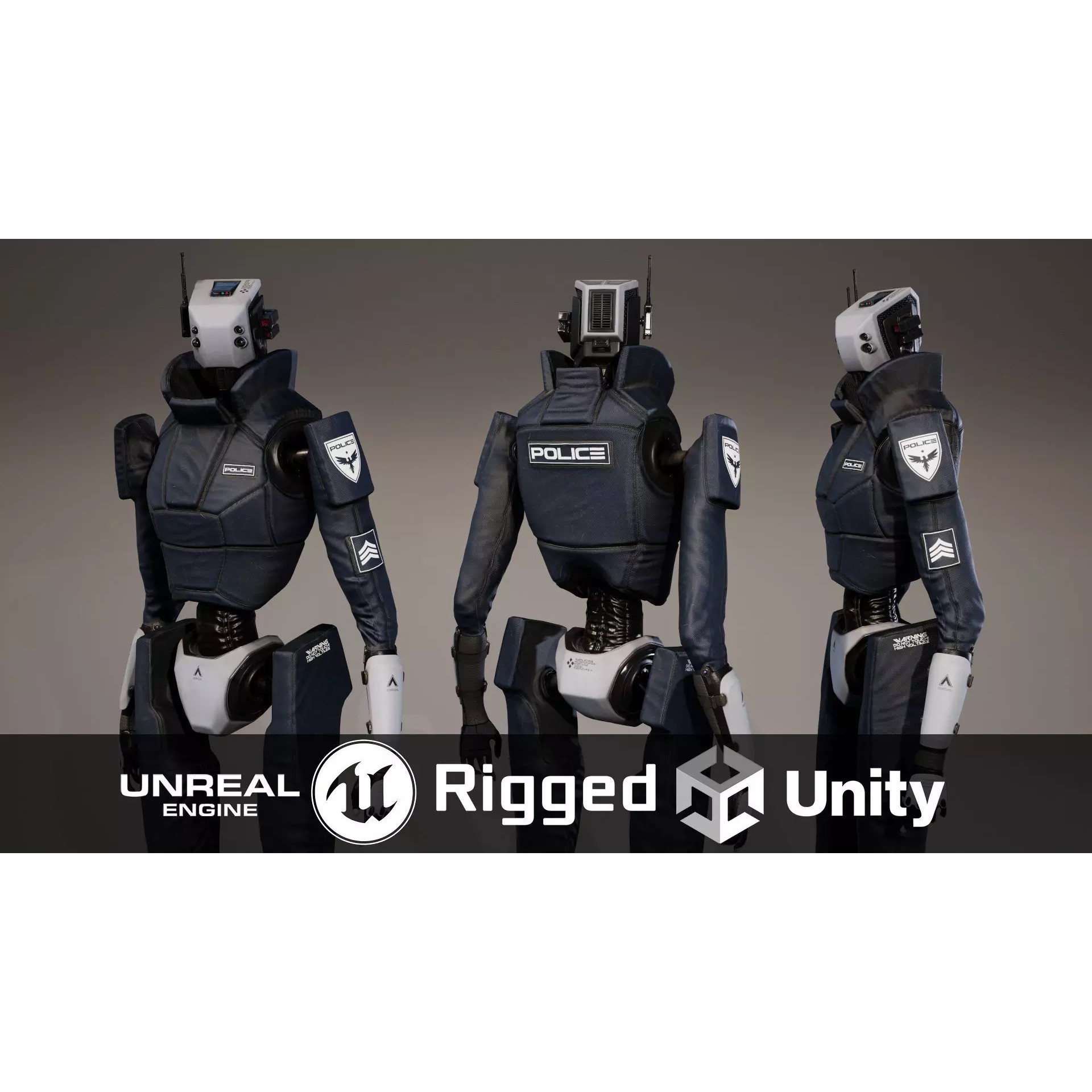 Robot - Low-Poly Game-Ready 3D Model - View 2