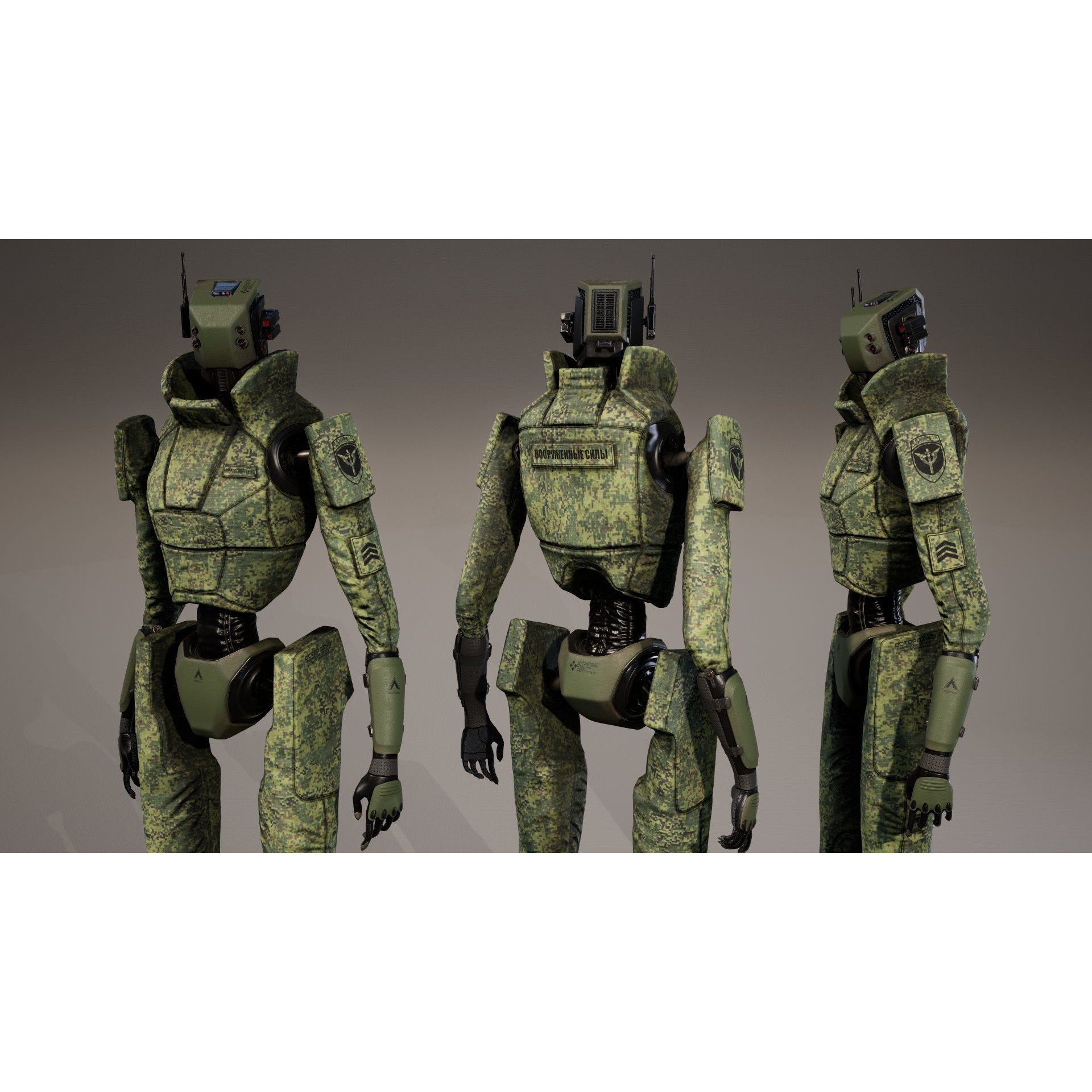 Robot - Low-Poly Game-Ready 3D Model - View 21