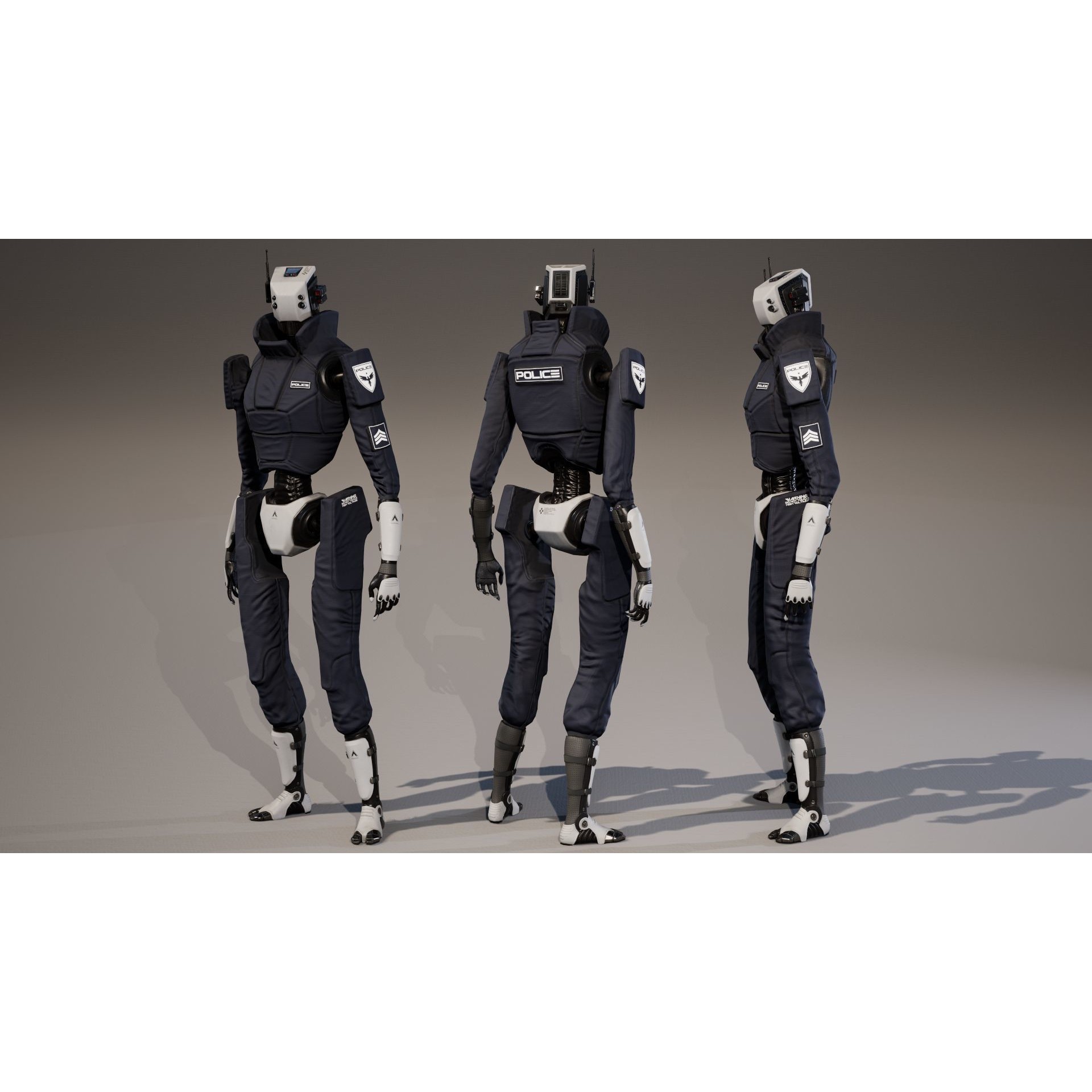 Robot - Low-Poly Game-Ready 3D Model - View 26