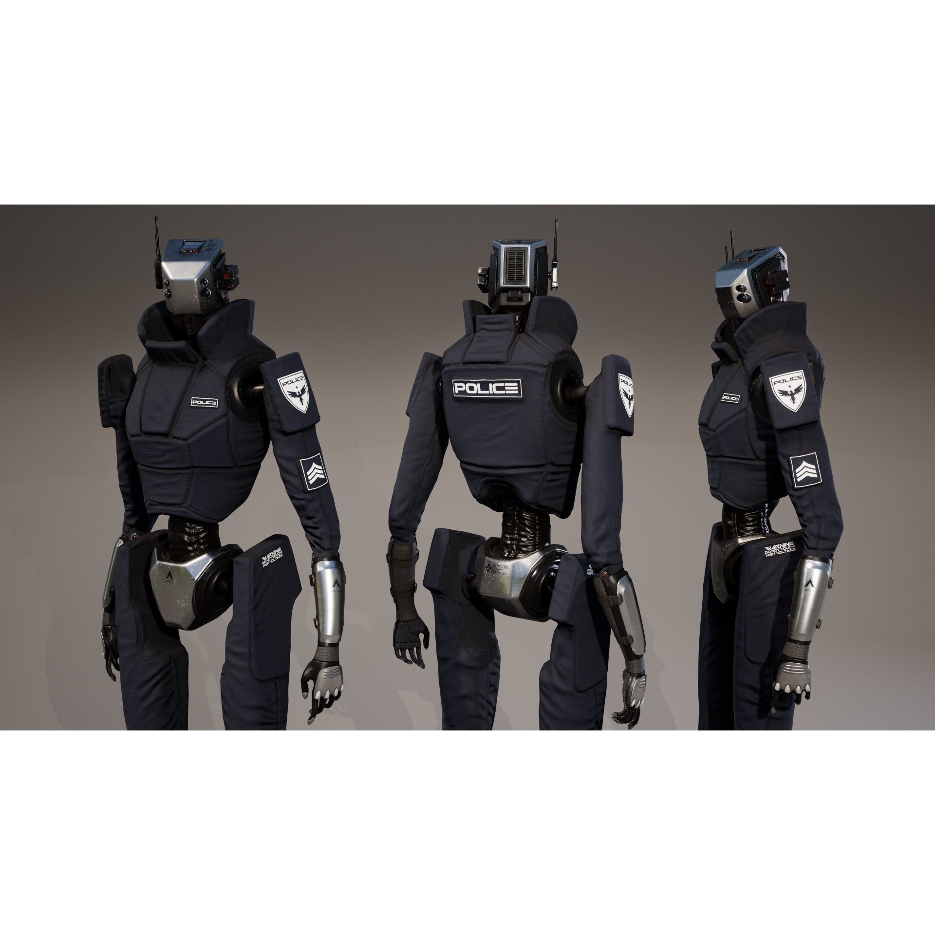 Robot - Low-Poly Game-Ready 3D Model - View 27