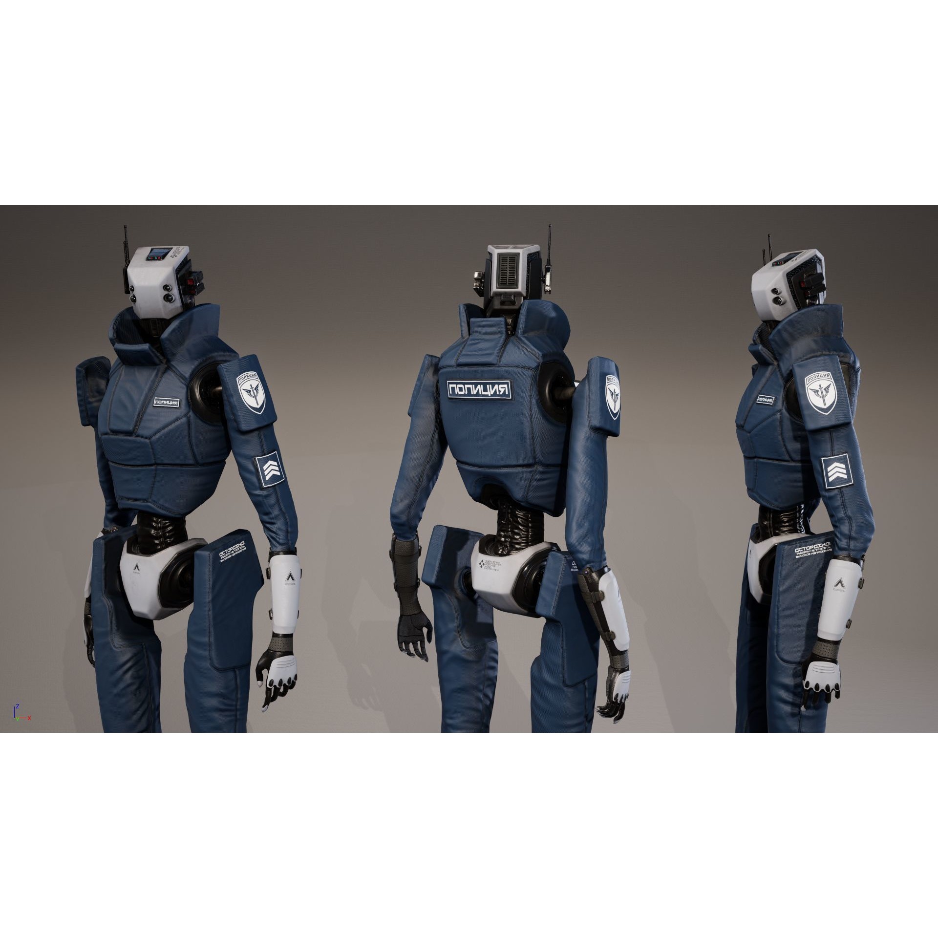 Robot - Low-Poly Game-Ready 3D Model - View 28