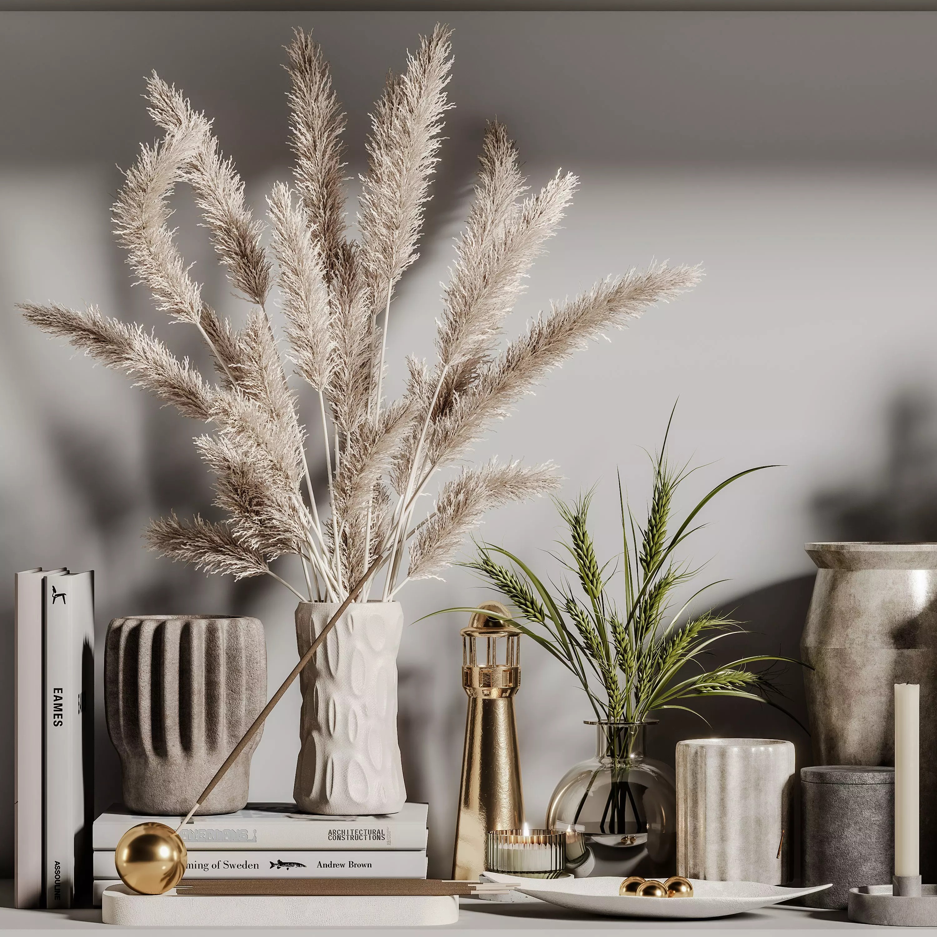 Decorative Set 140 - PBR Textured 3D Model - View 6