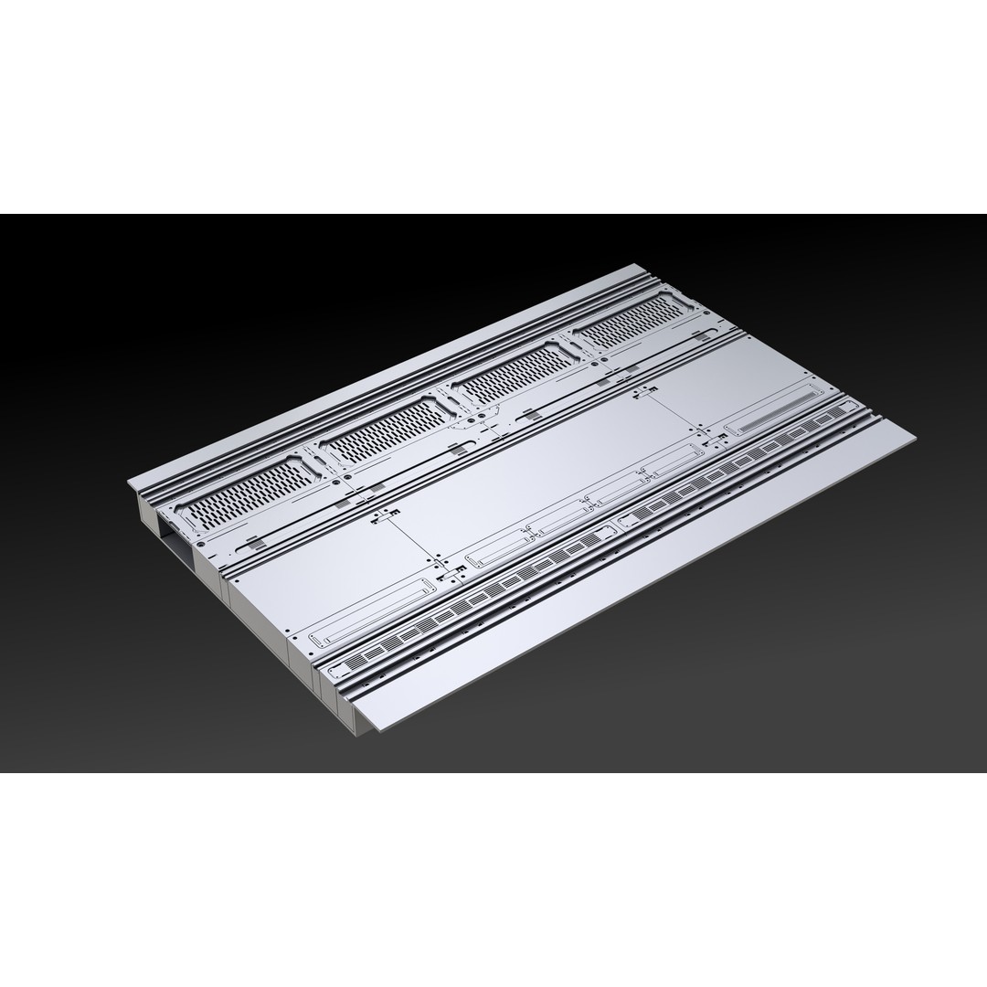 Sci-Fi Floor Panels 3D Model – Unique Hard-Surface Assets, FBX, OBJ - View 21