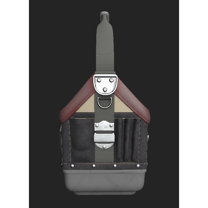 Heavy Duty Tool Bag 3D Model – Low Poly Game Ready Asset, FBX, OBJ - View 6