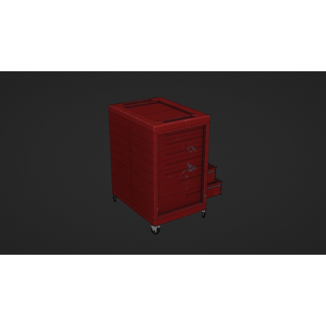 Toolchest 3D Model – Low Poly Game Asset with PBR Textures - View 10