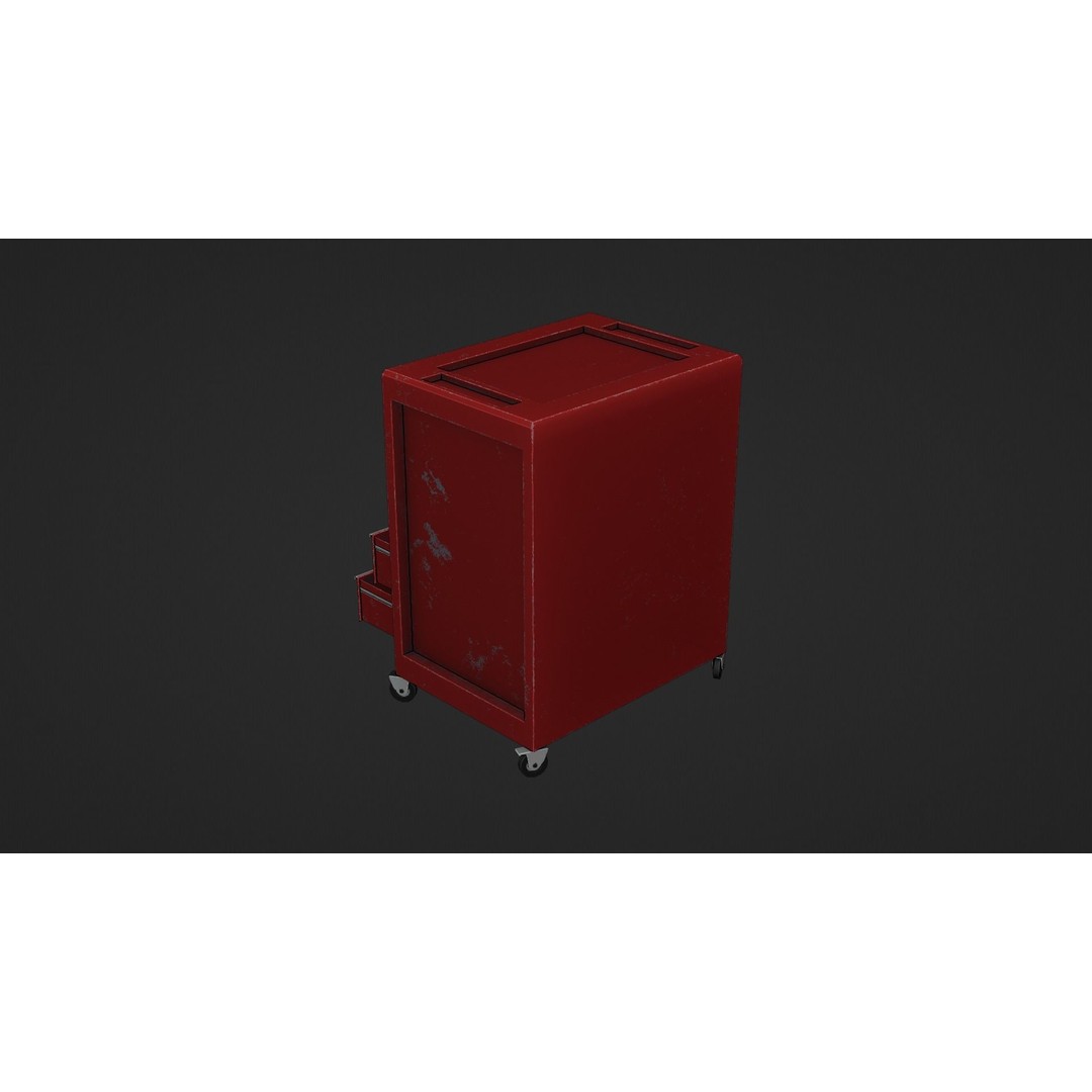 Toolchest 3D Model – Low Poly Game Asset with PBR Textures - View 11