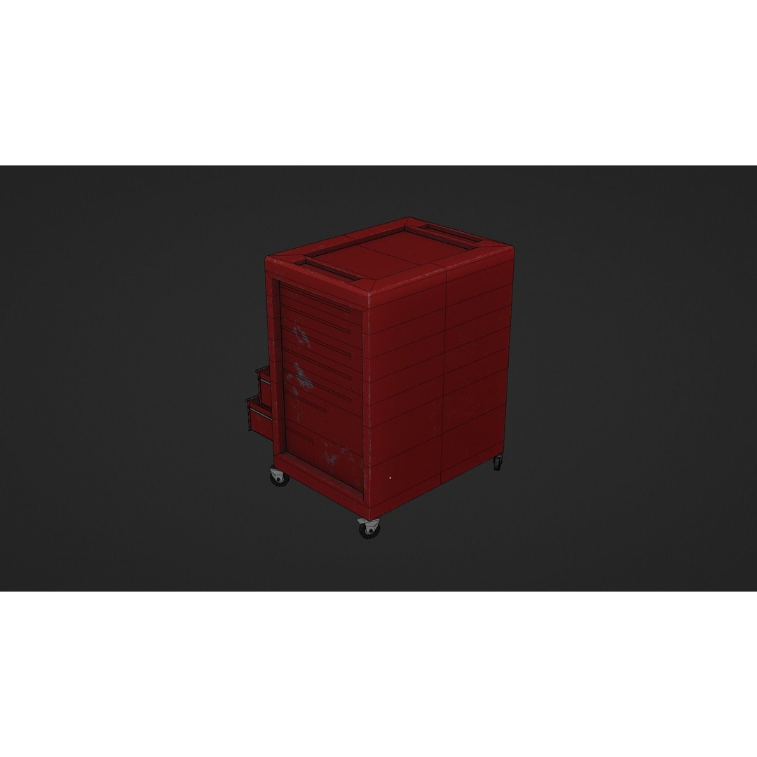 Toolchest 3D Model – Low Poly Game Asset with PBR Textures - View 12