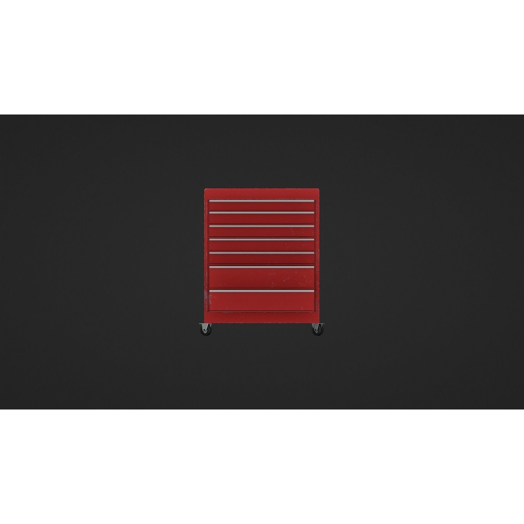 Toolchest 3D Model – Low Poly Game Asset with PBR Textures - View 15
