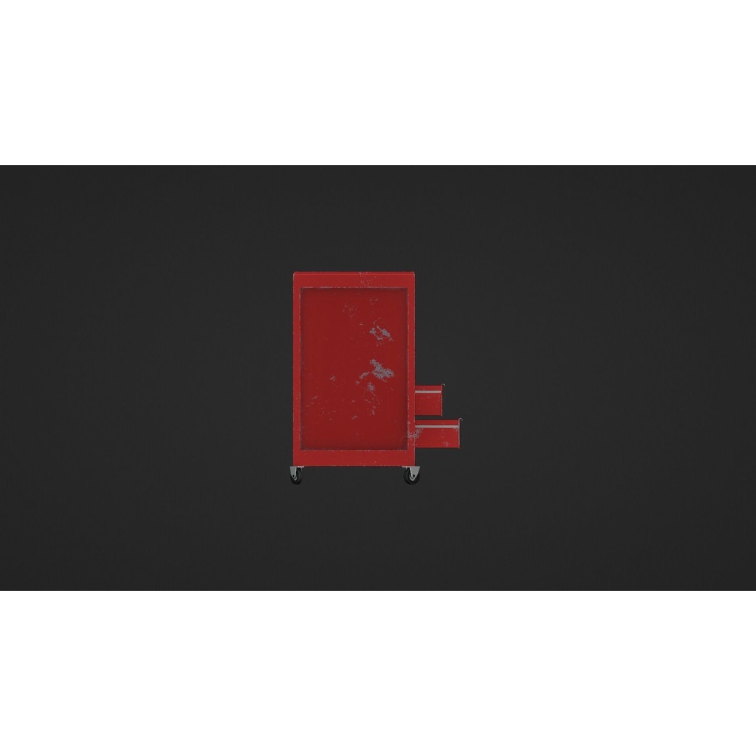 Toolchest 3D Model – Low Poly Game Asset with PBR Textures - View 19