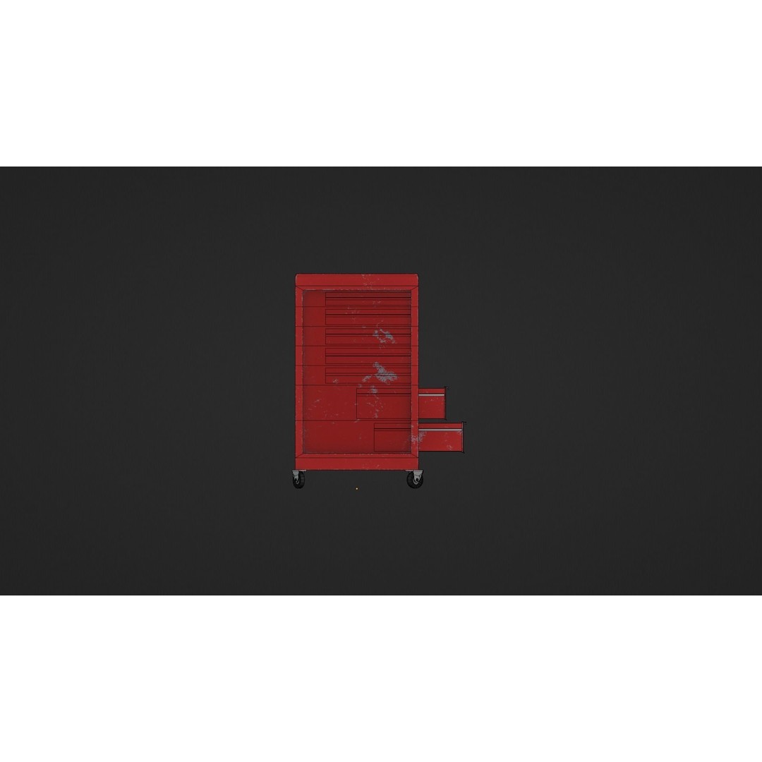 Toolchest 3D Model – Low Poly Game Asset with PBR Textures - View 20