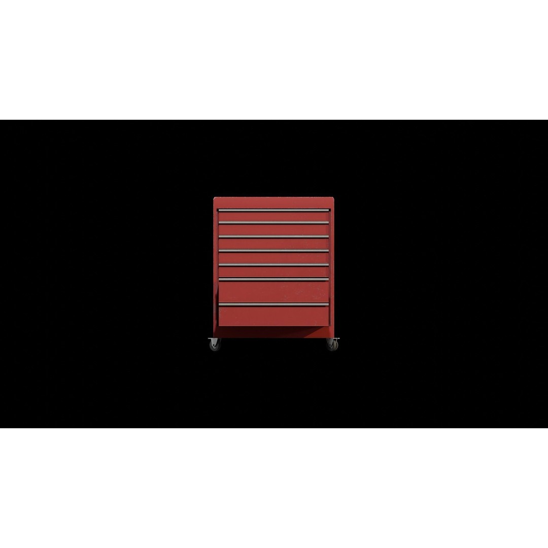 Toolchest 3D Model – Low Poly Game Asset with PBR Textures - View 4
