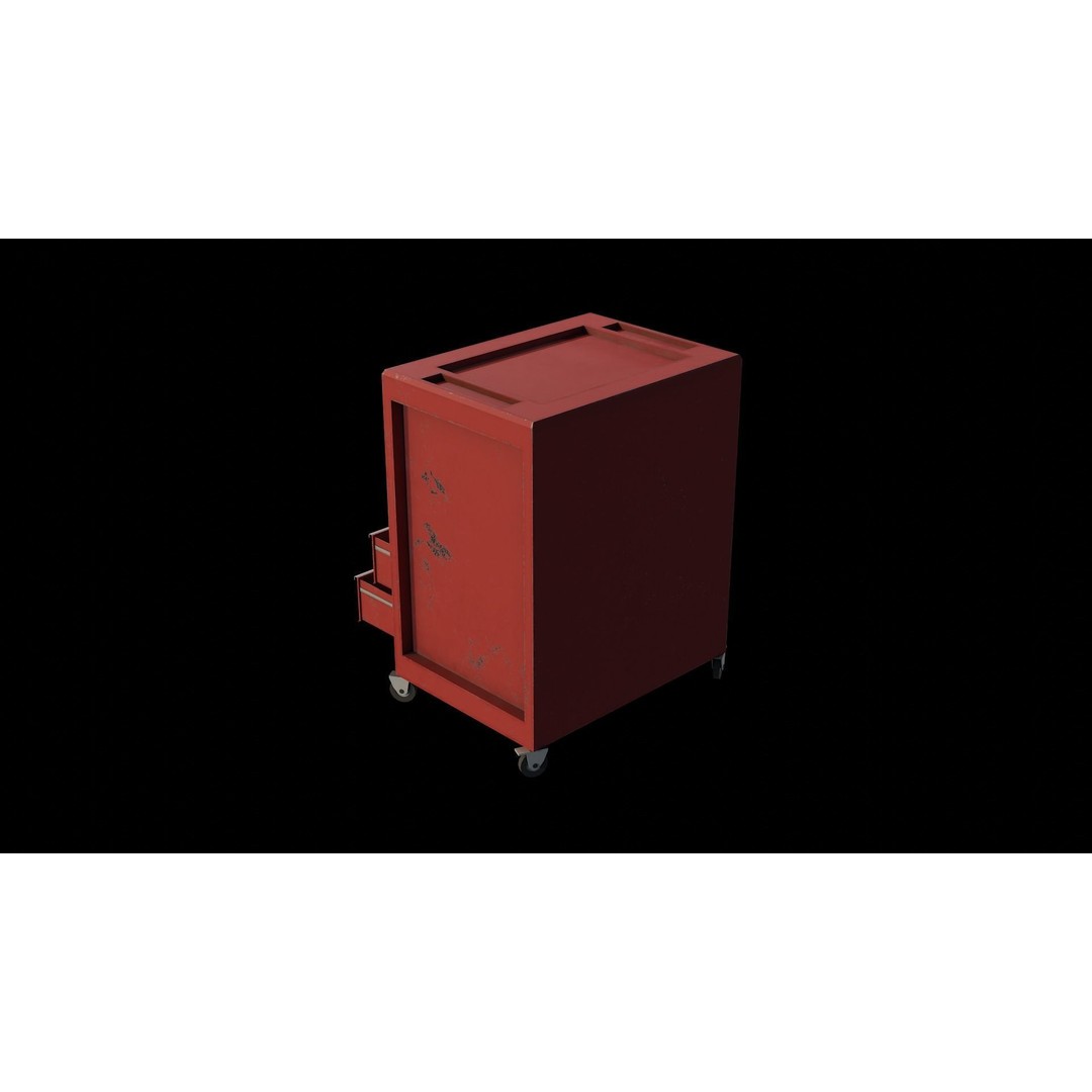 Toolchest 3D Model – Low Poly Game Asset with PBR Textures - View 6