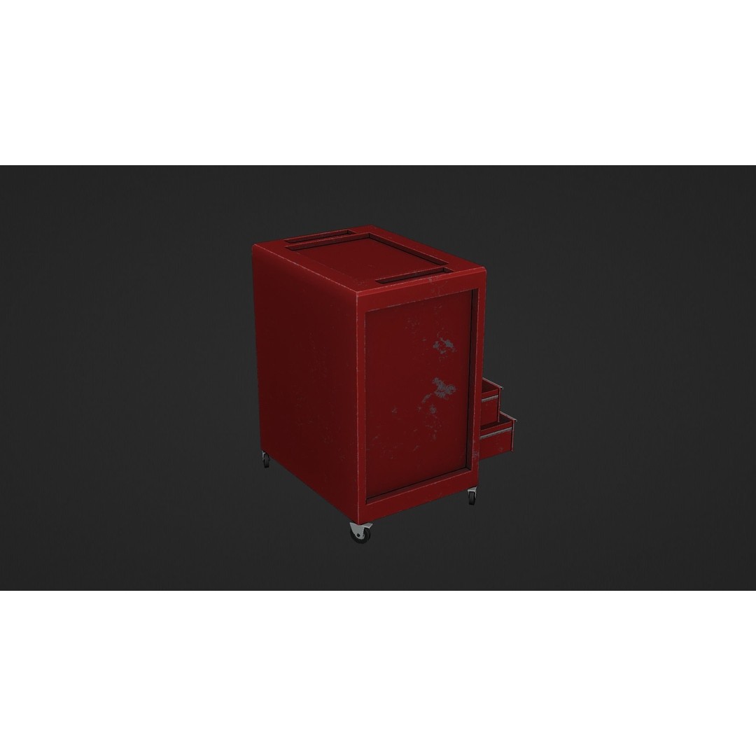 Toolchest 3D Model – Low Poly Game Asset with PBR Textures - View 9