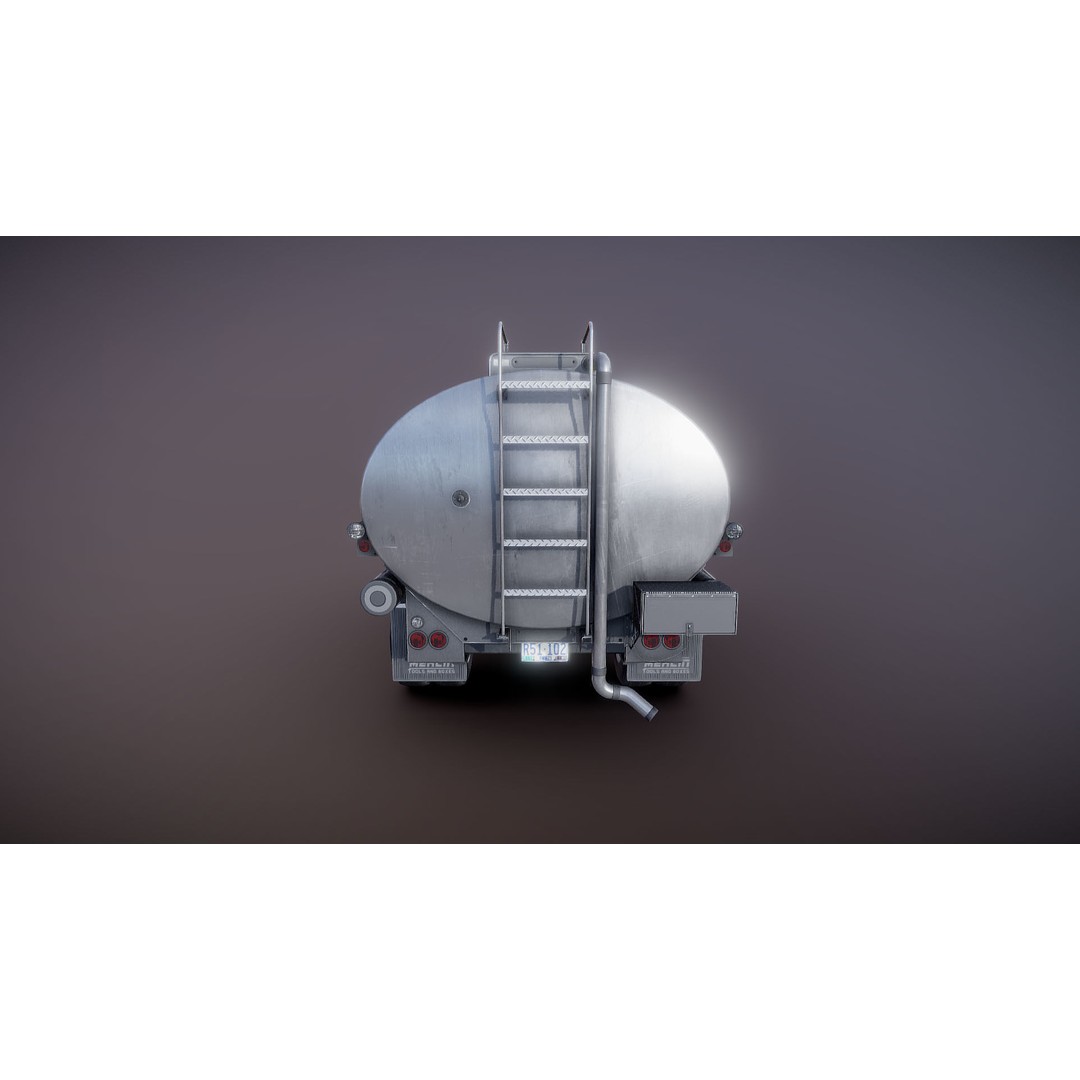 Industrial Tanker Truck 3D Model – Low Poly Game Asset, PBR Textures - View 20