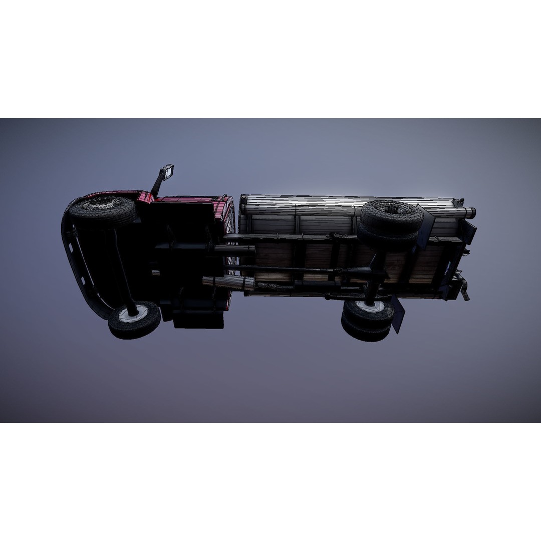 Industrial Tanker Truck 3D Model – Low Poly Game Asset, PBR Textures - View 29