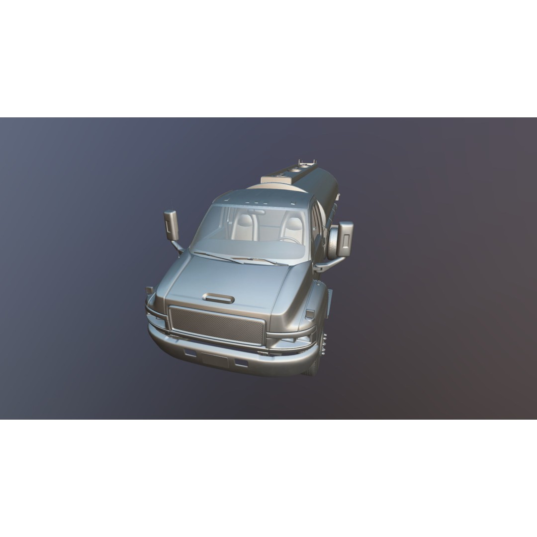 Industrial Tanker Truck 3D Model – Low Poly Game Asset, PBR Textures - View 31