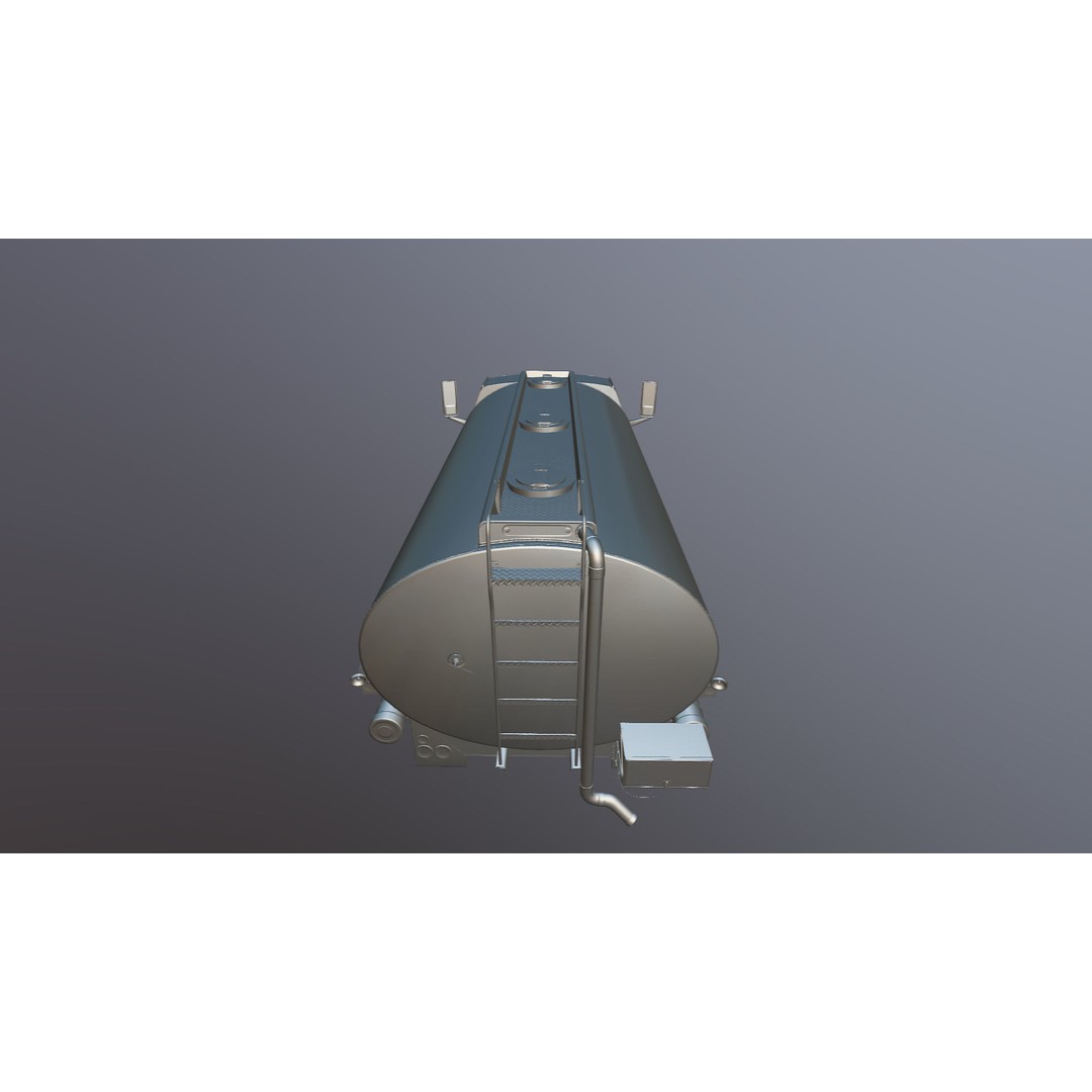 Industrial Tanker Truck 3D Model – Low Poly Game Asset, PBR Textures - View 32