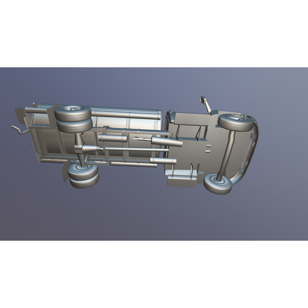 Industrial Tanker Truck 3D Model – Low Poly Game Asset, PBR Textures - View 35