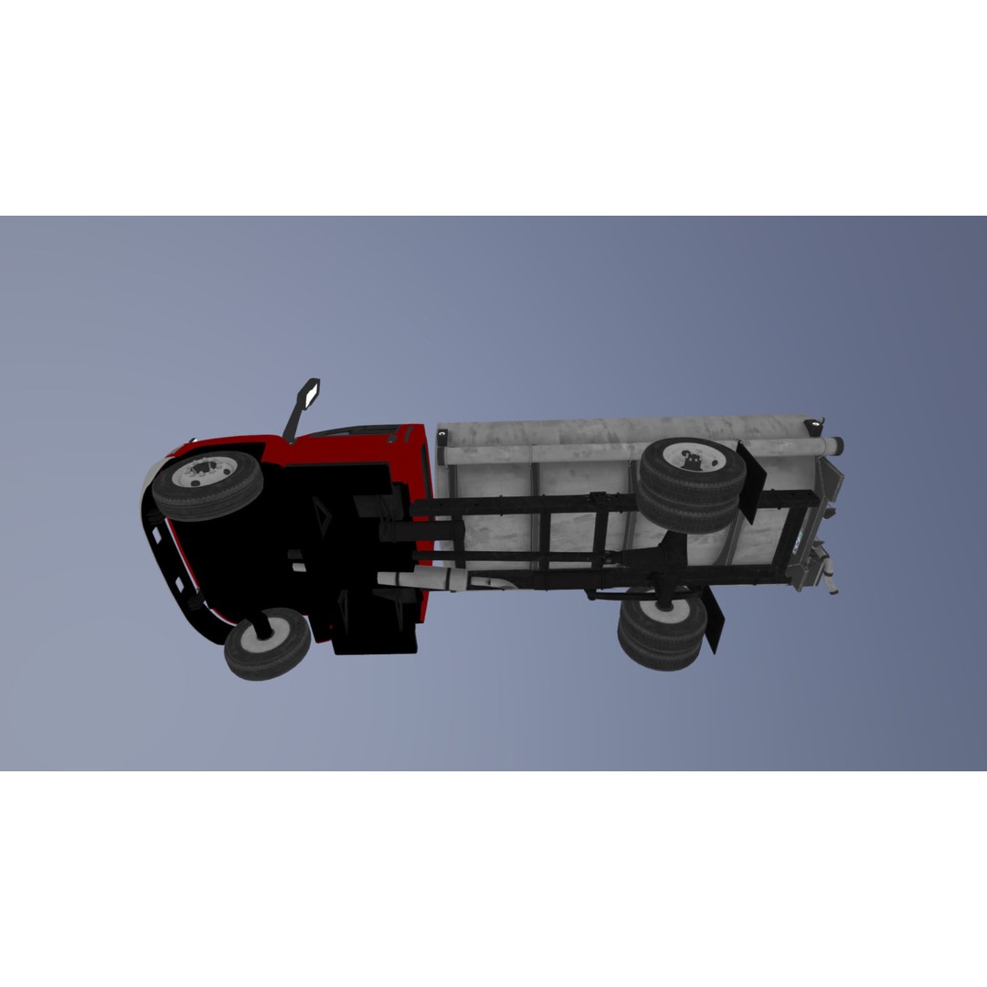 Industrial Tanker Truck 3D Model – Low Poly Game Asset, PBR Textures - View 36