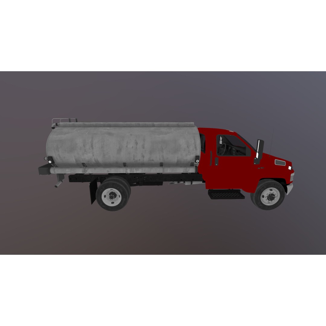 Industrial Tanker Truck 3D Model – Low Poly Game Asset, PBR Textures - View 37