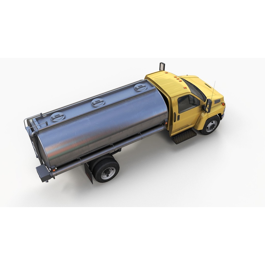 Industrial Tanker Truck 3D Model – Low Poly Game Asset, PBR Textures - View 9