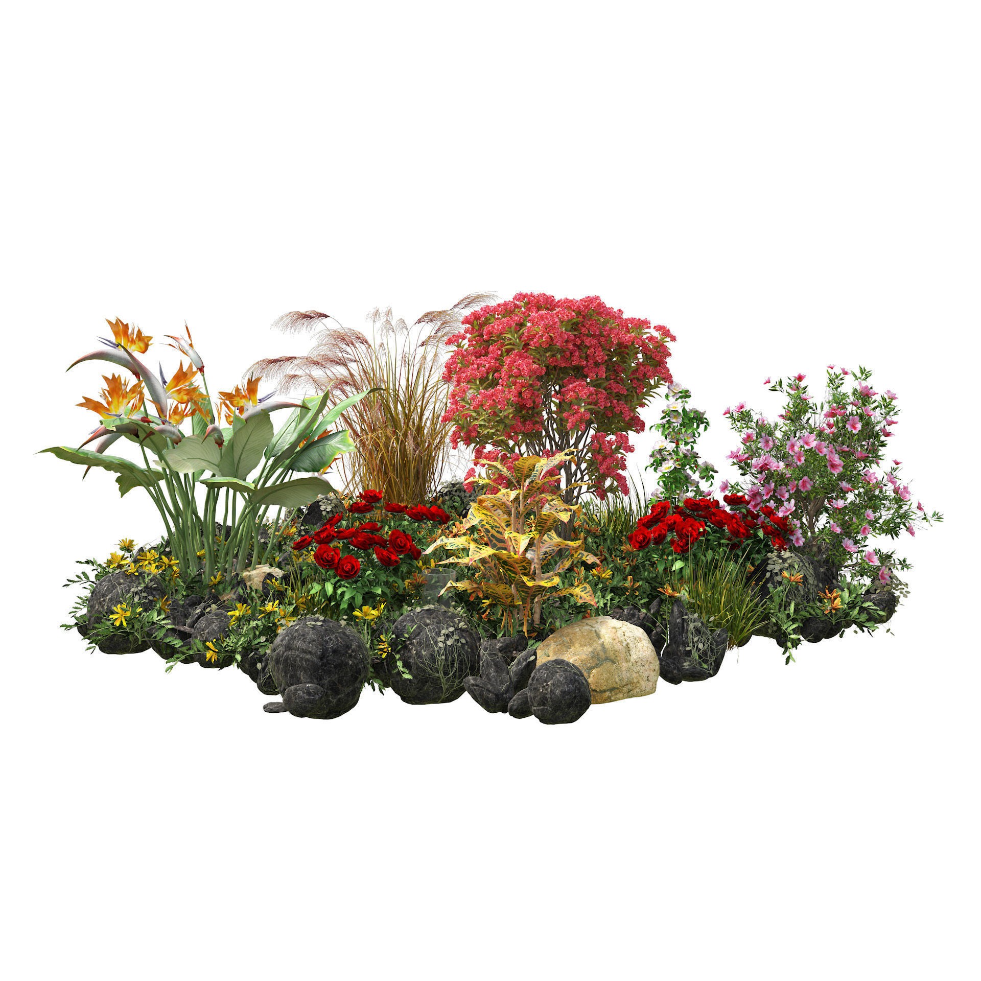 Spring Flower Collection - Low-Poly Game-Ready 3D Model - View 6