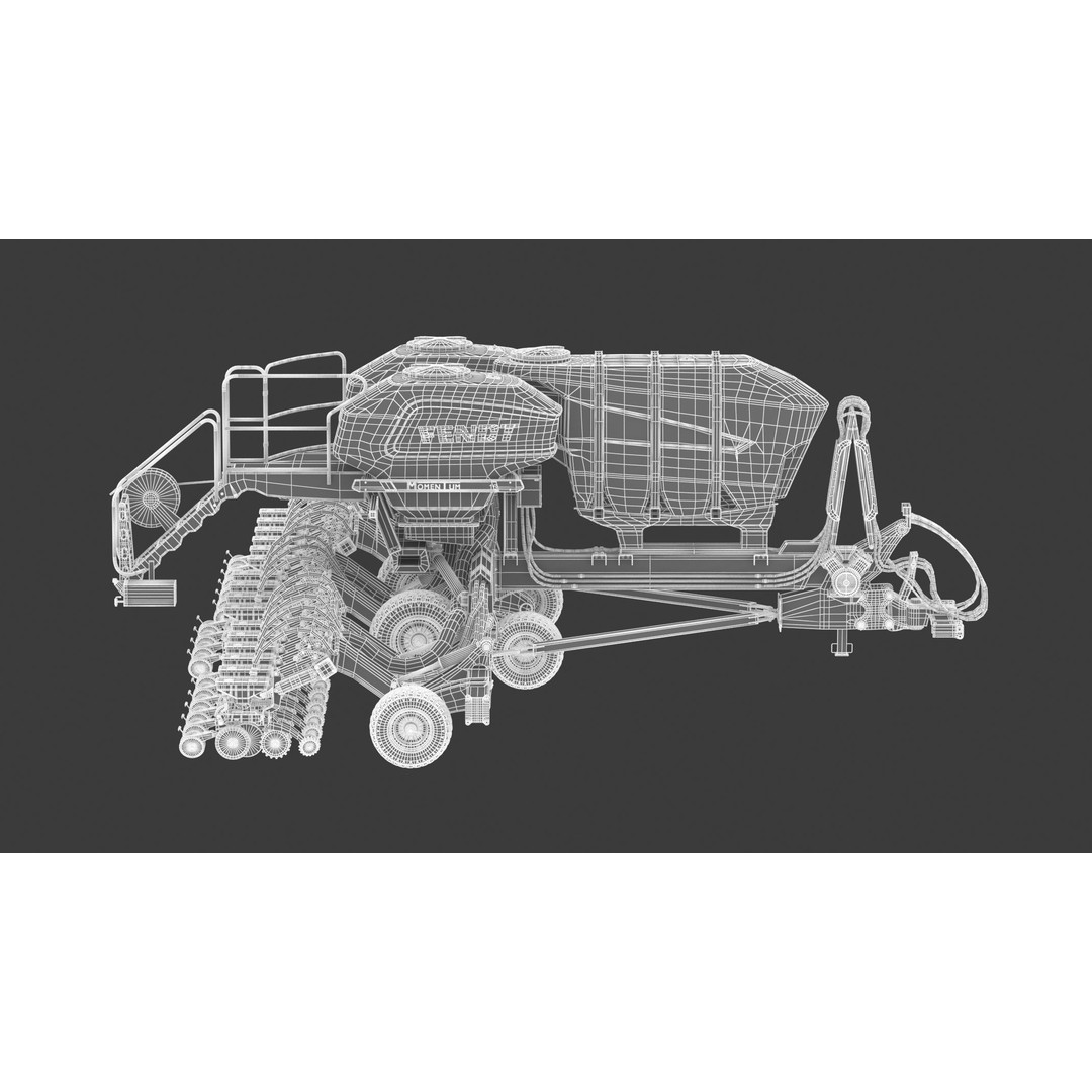 Fendt Momentum Planters 3D Model – High Poly Agriculture Asset, FBX, Blender - View 22