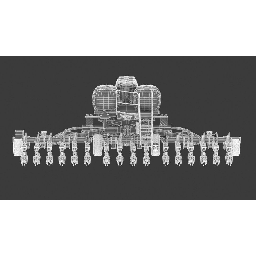 Fendt Momentum Planters 3D Model – High Poly Agriculture Asset, FBX, Blender - View 24
