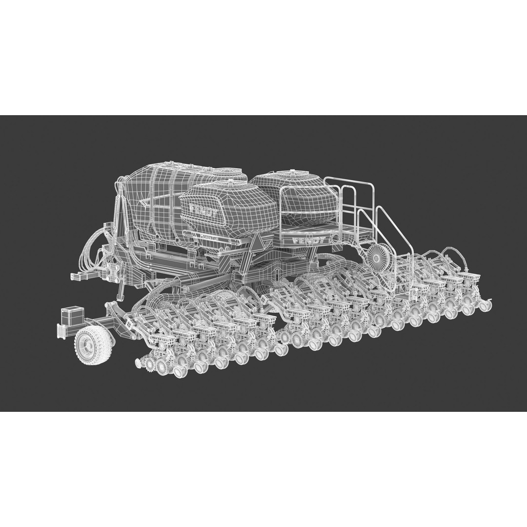 Fendt Momentum Planters 3D Model – High Poly Agriculture Asset, FBX, Blender - View 25