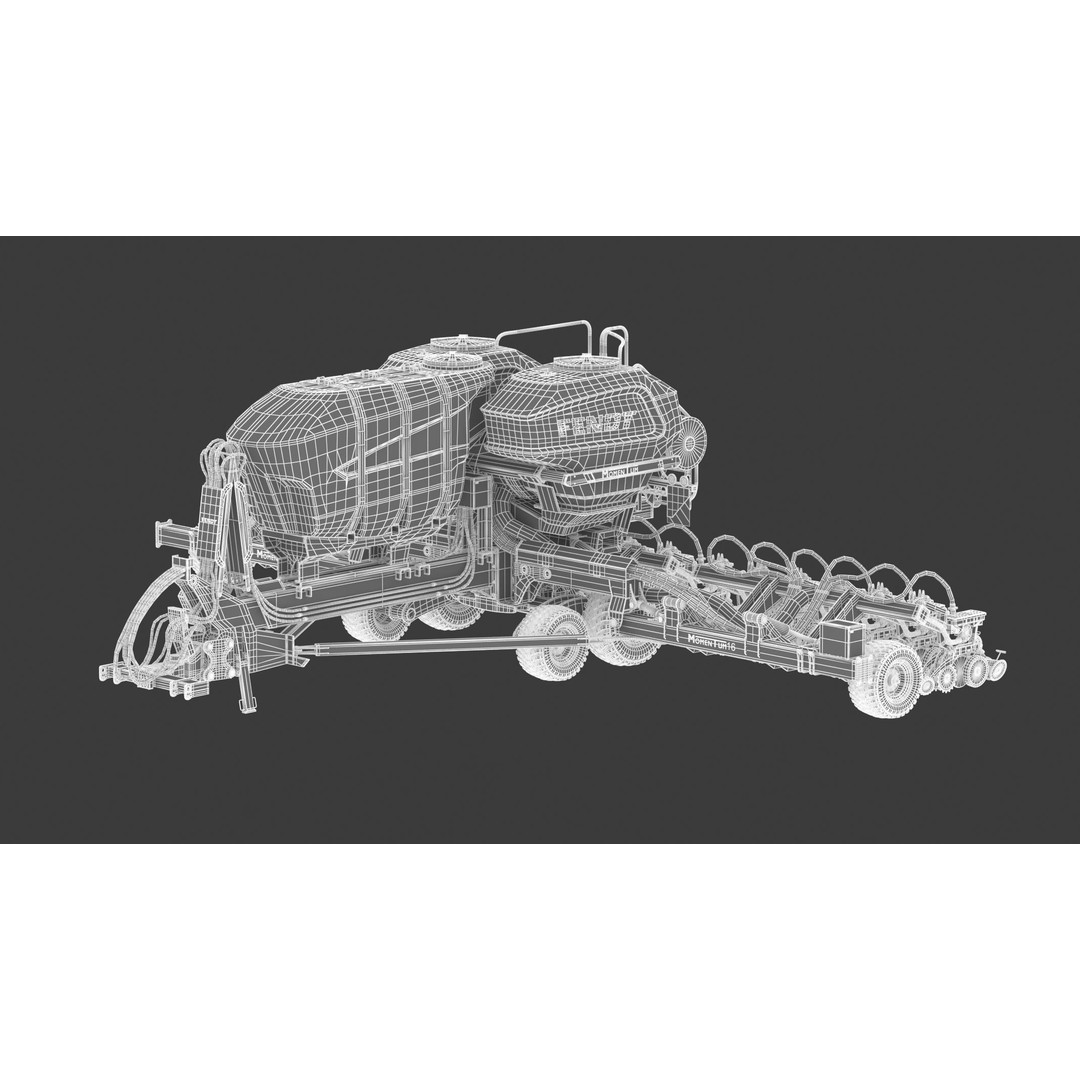 Fendt Momentum Planters 3D Model – High Poly Agriculture Asset, FBX, Blender - View 27