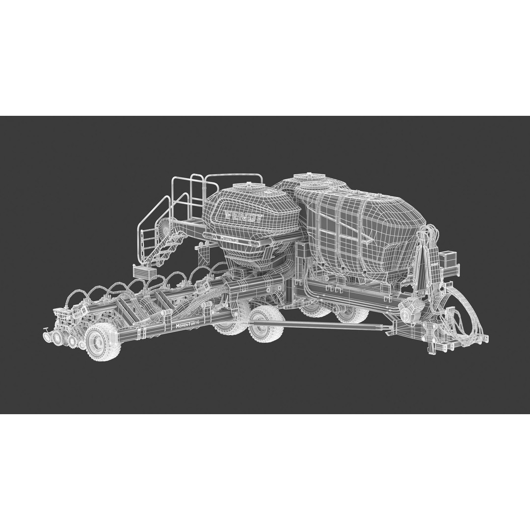 Fendt Momentum Planters 3D Model – High Poly Agriculture Asset, FBX, Blender - View 29