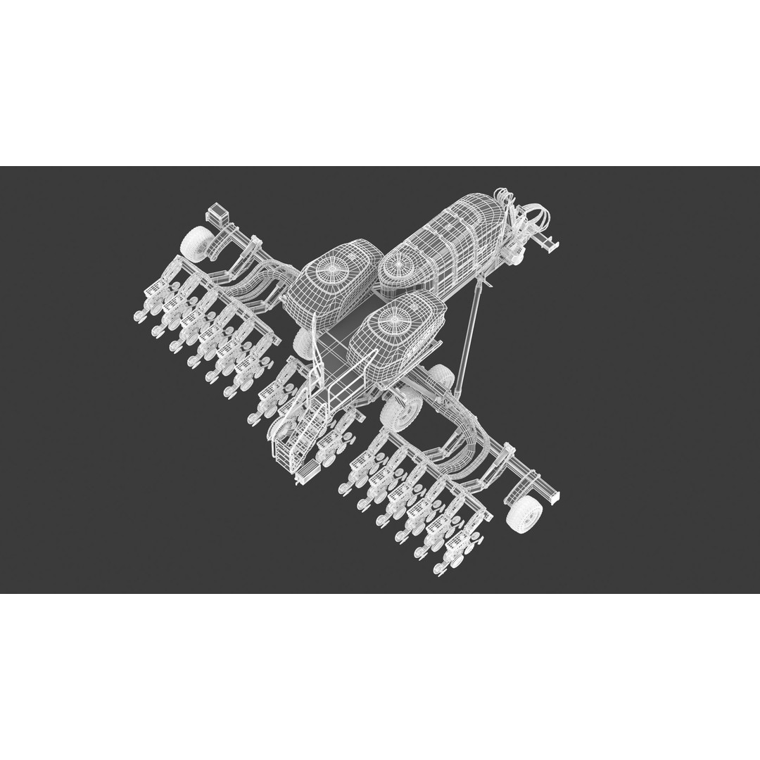 Fendt Momentum Planters 3D Model – High Poly Agriculture Asset, FBX, Blender - View 30