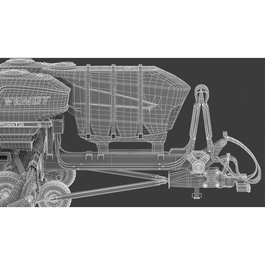 Fendt Momentum Planters 3D Model – High Poly Agriculture Asset, FBX, Blender - View 32