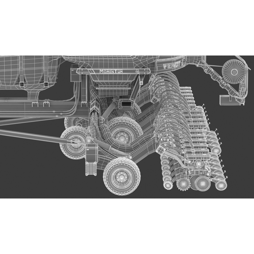 Fendt Momentum Planters 3D Model – High Poly Agriculture Asset, FBX, Blender - View 35