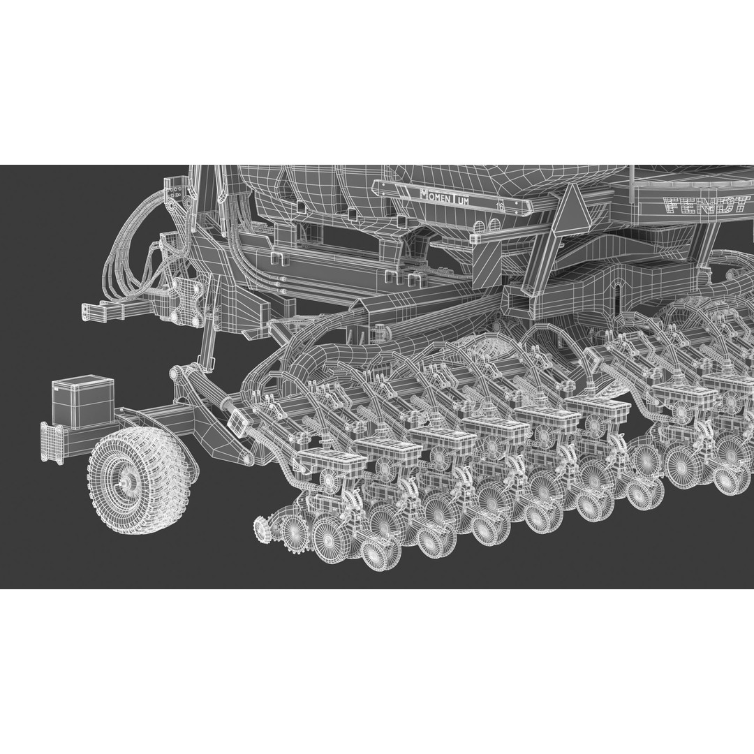 Fendt Momentum Planters 3D Model – High Poly Agriculture Asset, FBX, Blender - View 37