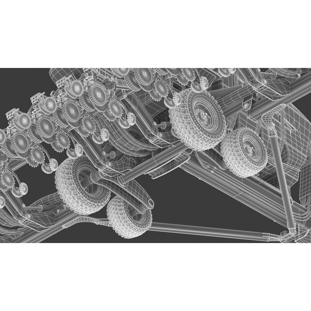 Fendt Momentum Planters 3D Model – High Poly Agriculture Asset, FBX, Blender - View 40