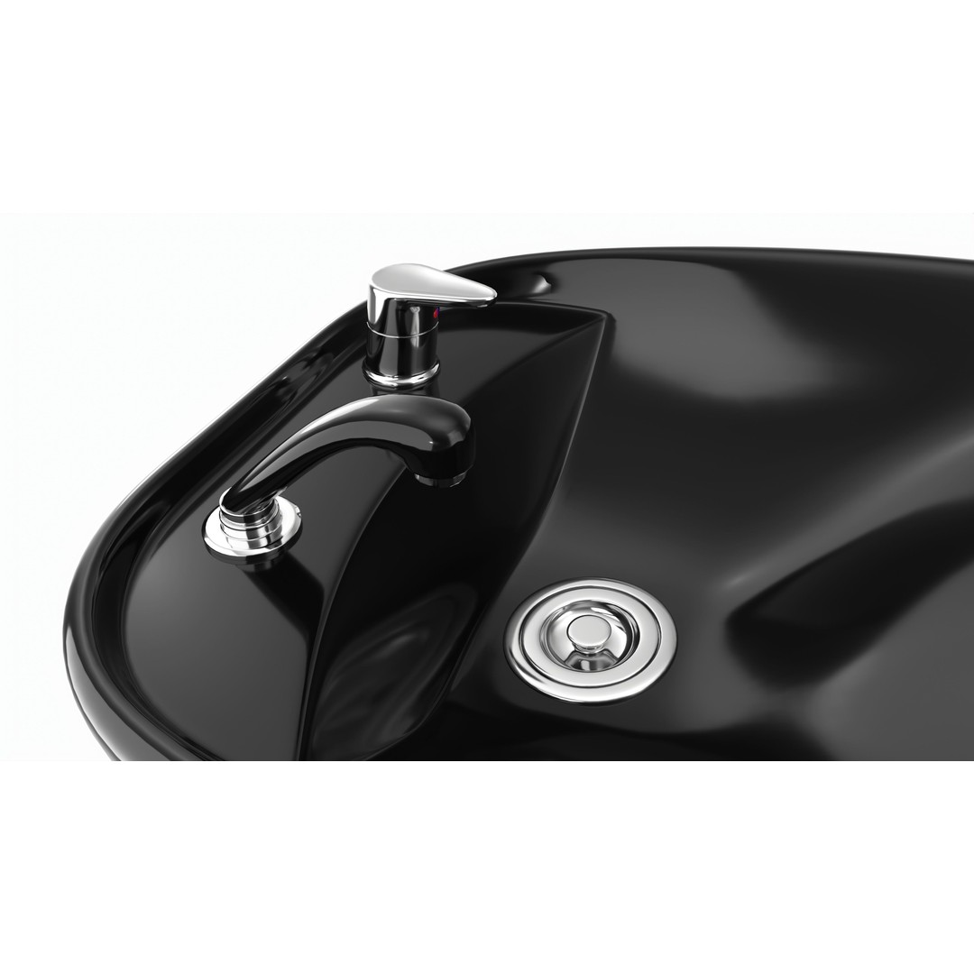 Hairdresser Sink 3D Model – PBR Beauty Salon Washing Station, FBX - View 5